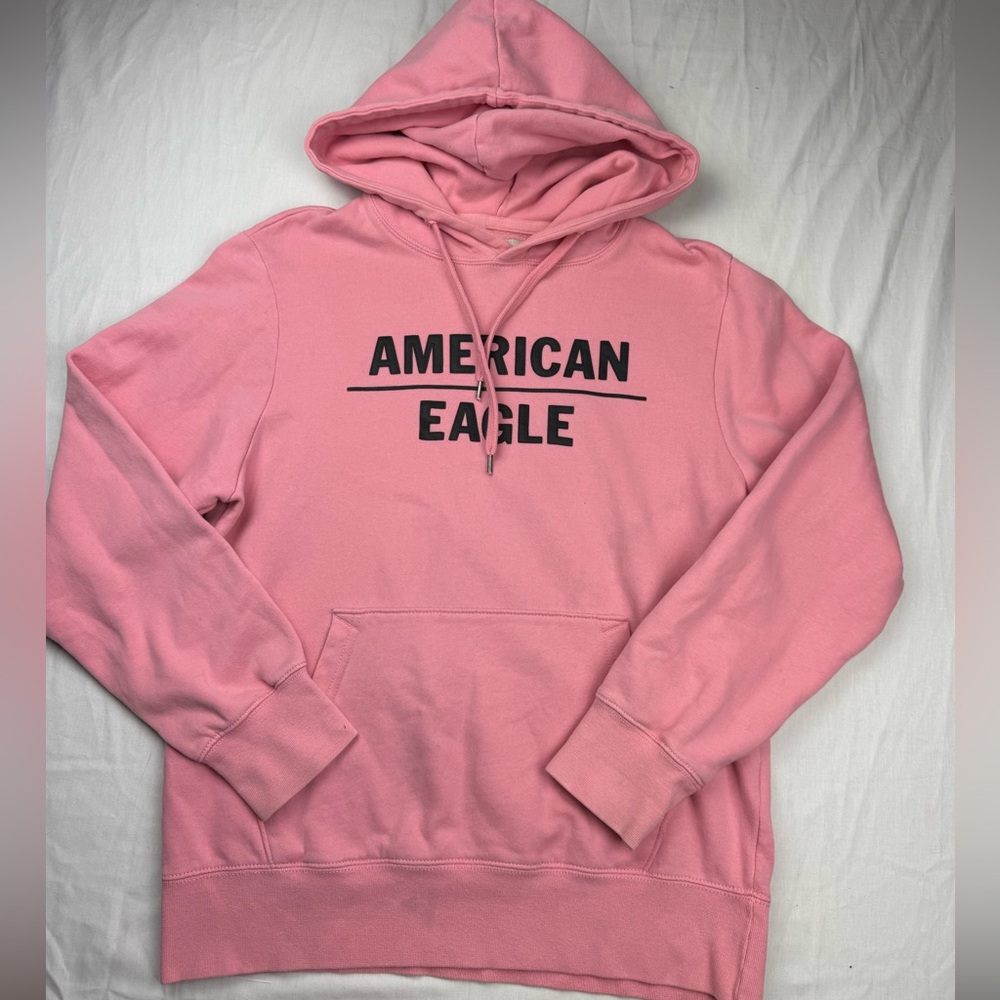 American Eagle Soft Pink hooded Sweatshirt size medium